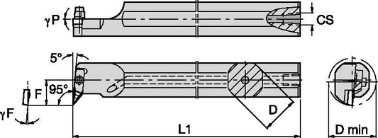 BORING BAR A20NVLCR3 1-1/4" KENNAMETAL