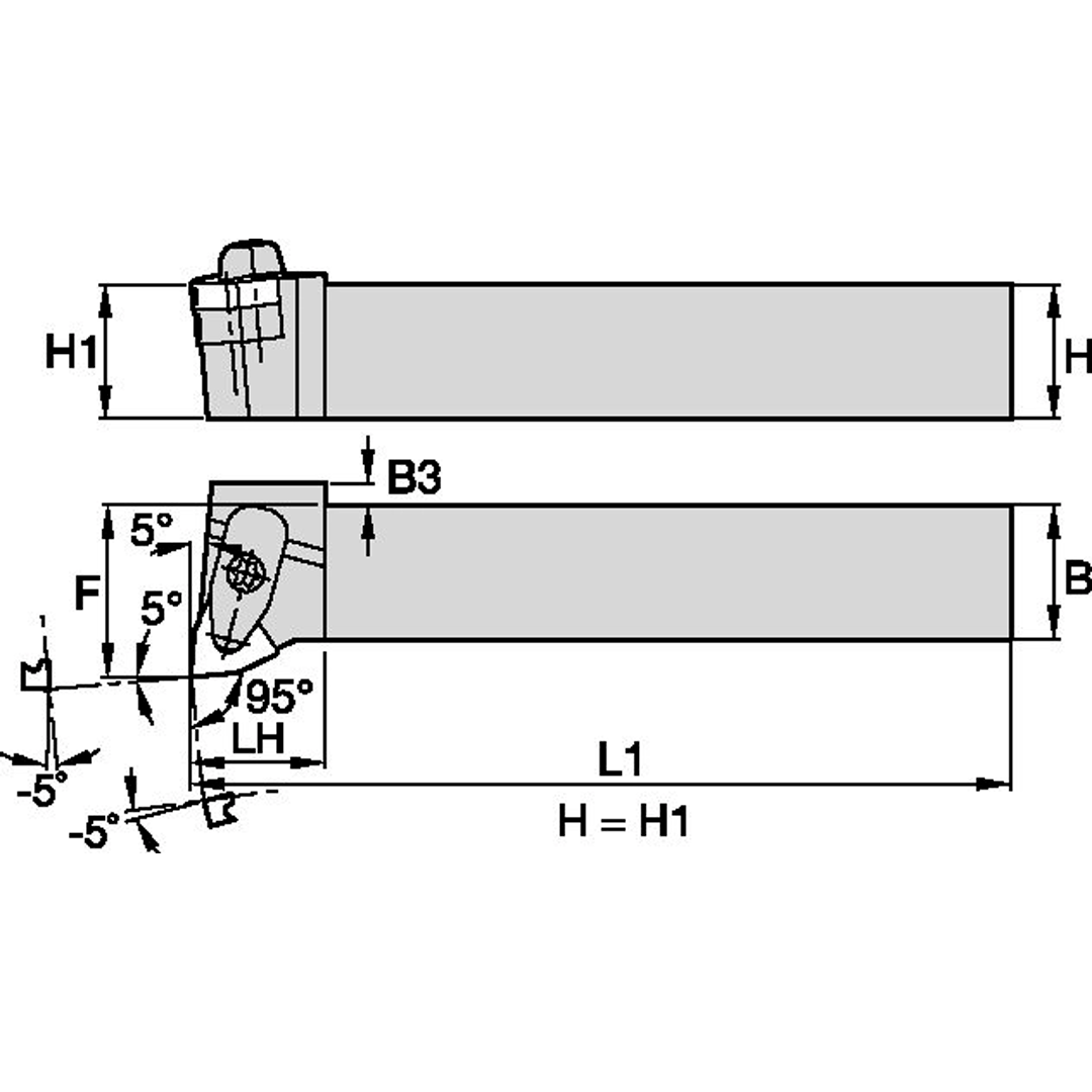 HOLDER DDJNL164DKC3 1" WIDIA