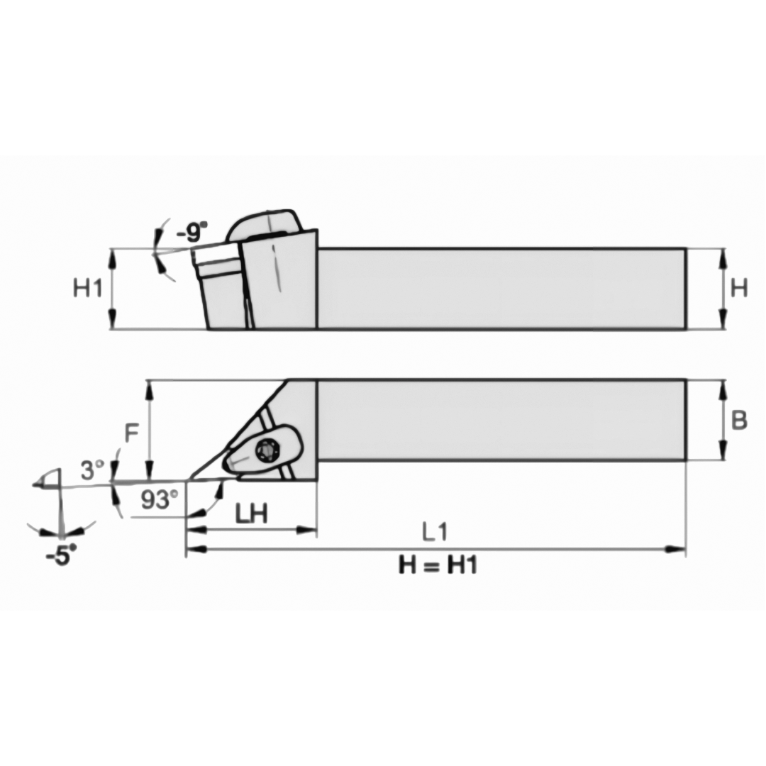 HOLDER DVJNR123CKC3 3/4" KENNAMETAL