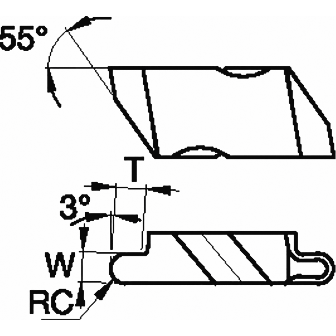 INSERTO TRONZADO NR3031L TN6010 WIDIA