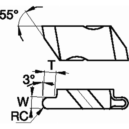INSERTO TRONZADO NR3031L TN6010 WIDIA