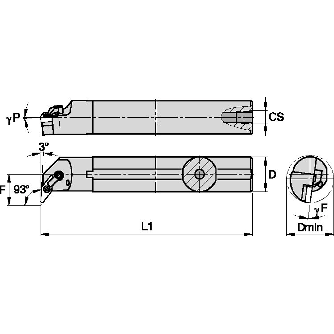 BORING BAR A20UMVUNR3 1-1/4" WIDIA