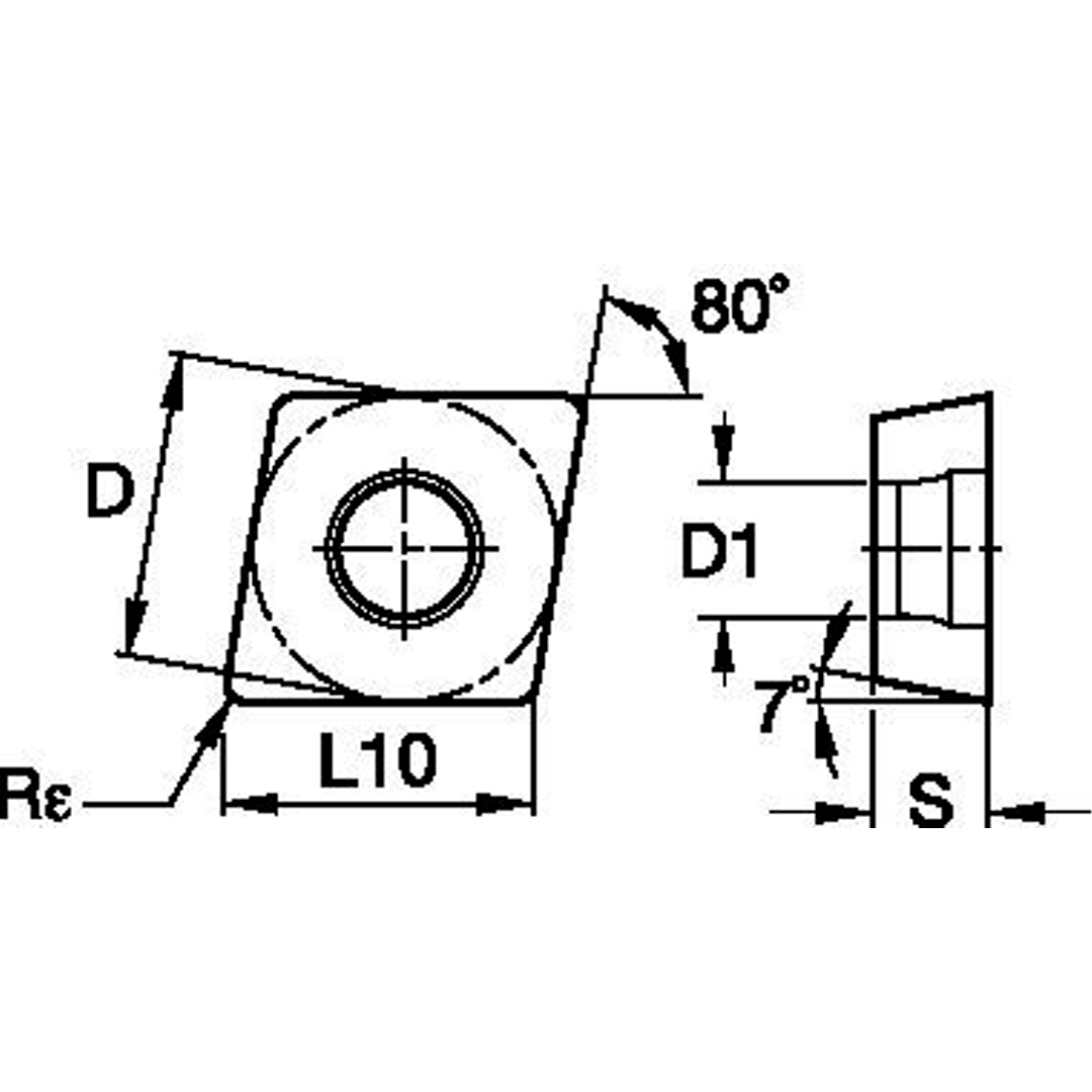 INSERTO TORNEADO CCMT2151FP WP15CT WIDIA