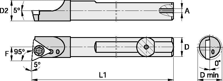 BORING BAR CA E05MSTLDR128 5/16" KENNAMETAL