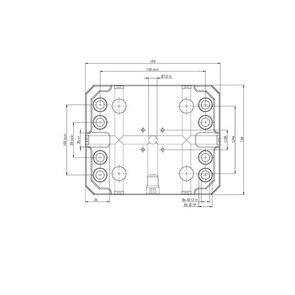 BASE DE MONTAJE RAPIDO 96. 192 x x127 x 27 LANG TOOLS