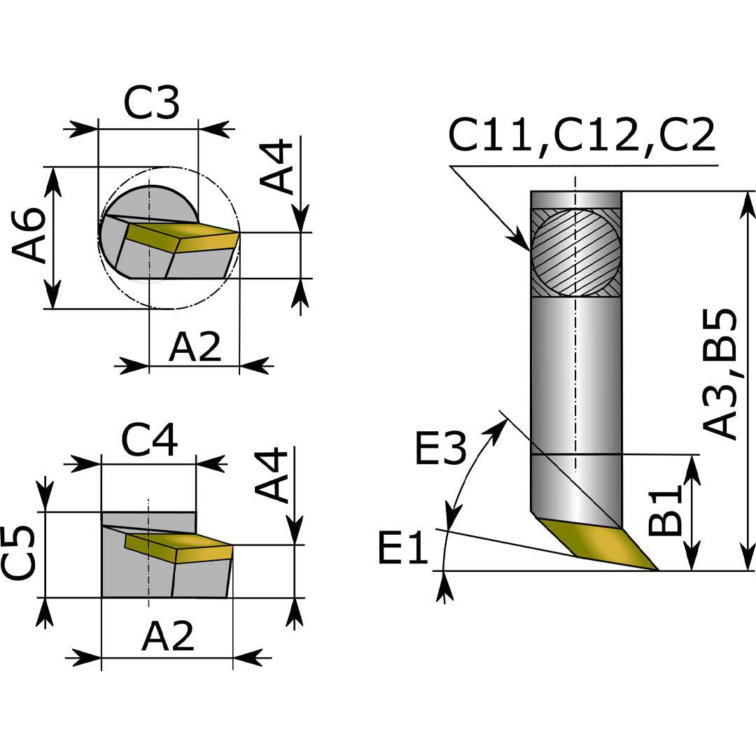 BORING BAR DE CARBURO 306.0300.00 TN35