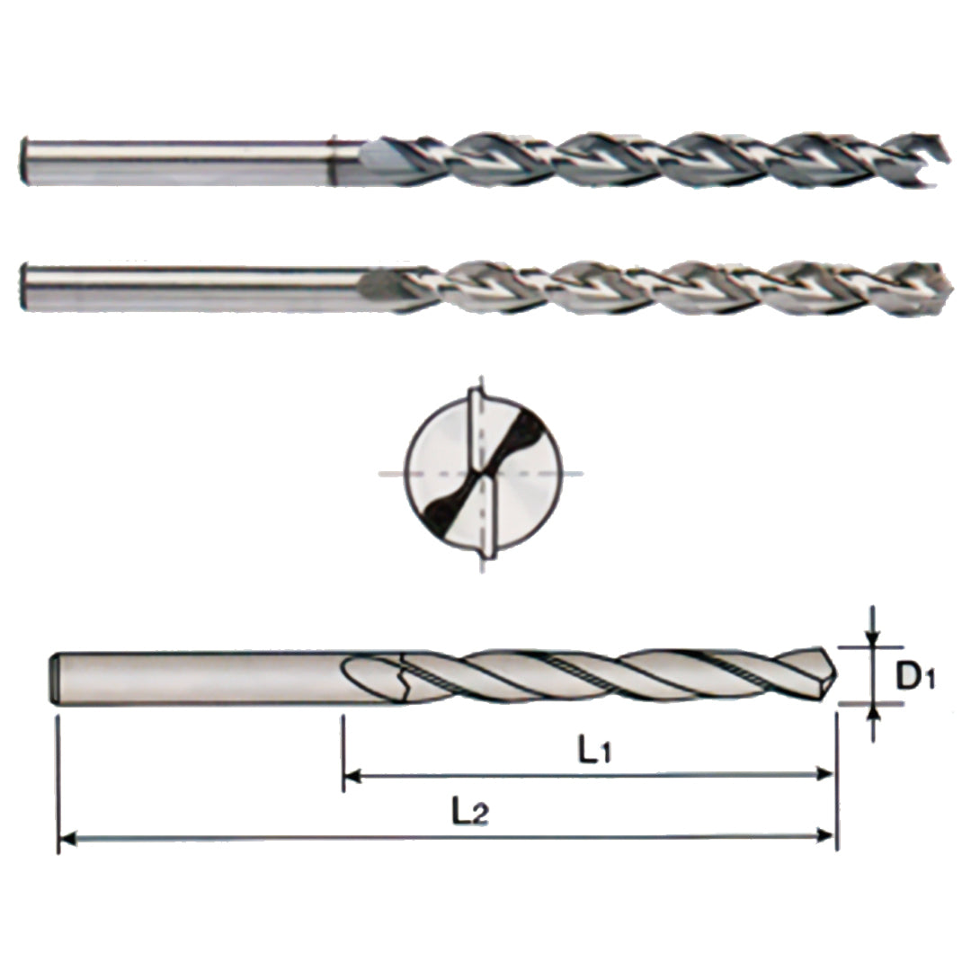 BROCA HSS-Co5% ZANCO RECTO PF 9/64" YG-1