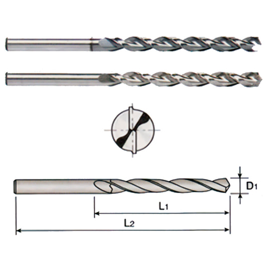 BROCA HSS-Co5% ZANCO RECTO PF 1/4" YG-1