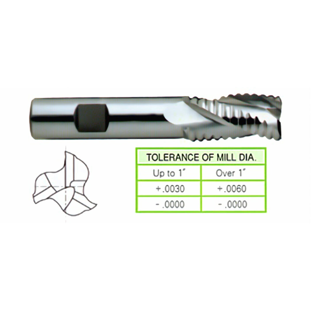 CORTADOR HSS-Co8% DESBASTE 5/8" 3F YG-1