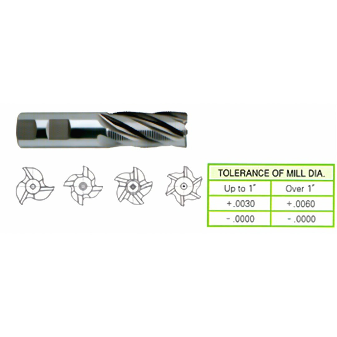 CORTADOR HSS Co8% 1-1/4" 6F YG-1