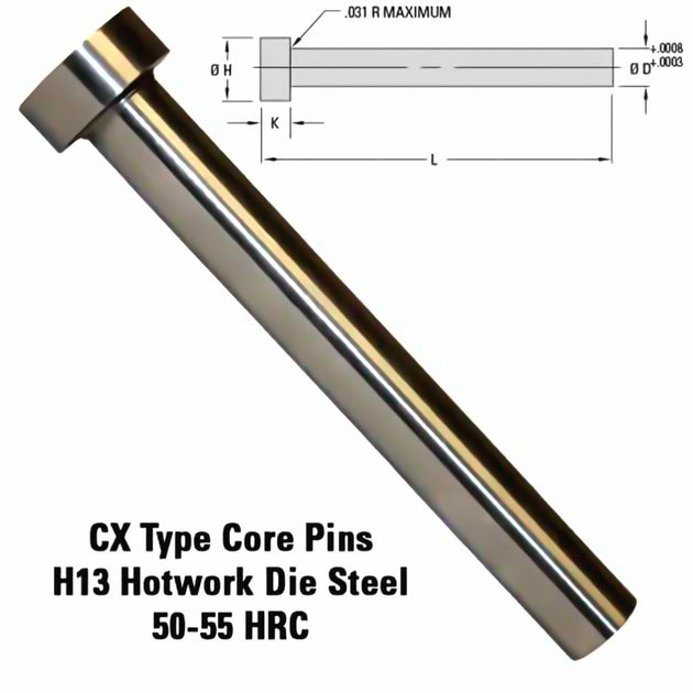 PIN RECTIFICADO MILACRON | CX13M3 – DHM TOOLS