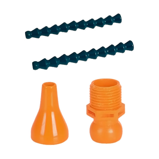 JGO DE MANGUERA Y CONECTORES 1/2" X 6" (2 PZAS) ABS