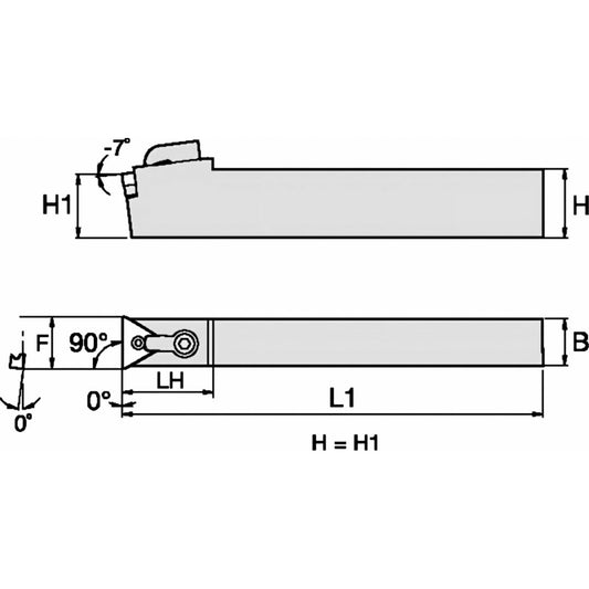 HOLDER MTCNN644 1" KENNAMETAL