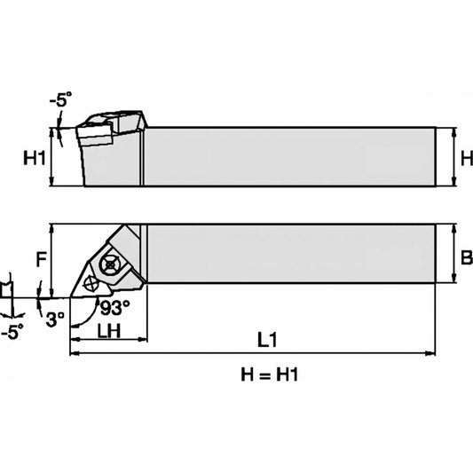 HOLDER WTJNLS164 1" KENNAMETAL